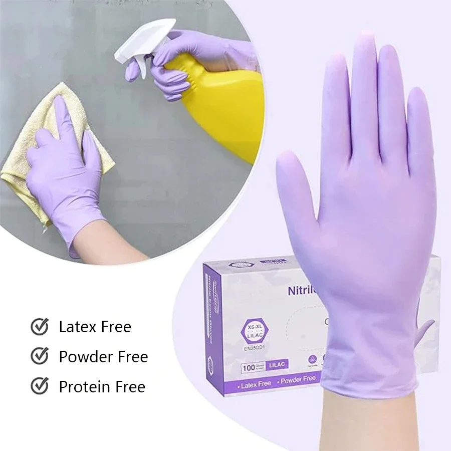 Gants en Nitrile jetables viol - Nitrile Mechanic Glove avis et prix