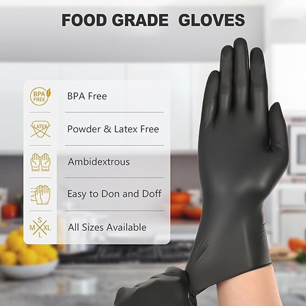 Gants en nitrile noirs jetable - Nitrile Mechanic Glove avis et prix