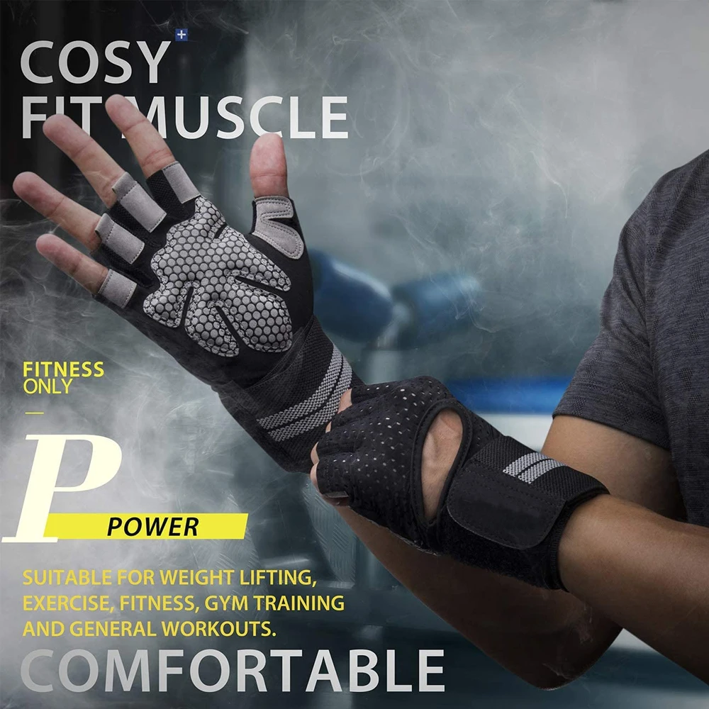 Gants de fitness demi-doigt av - Workout Glove Gym avis et prix